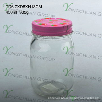 Hochwertiges 16oz Trinkglas Mason Jar mit Erdbeer Deckel und Zinn Deckel Großhandel